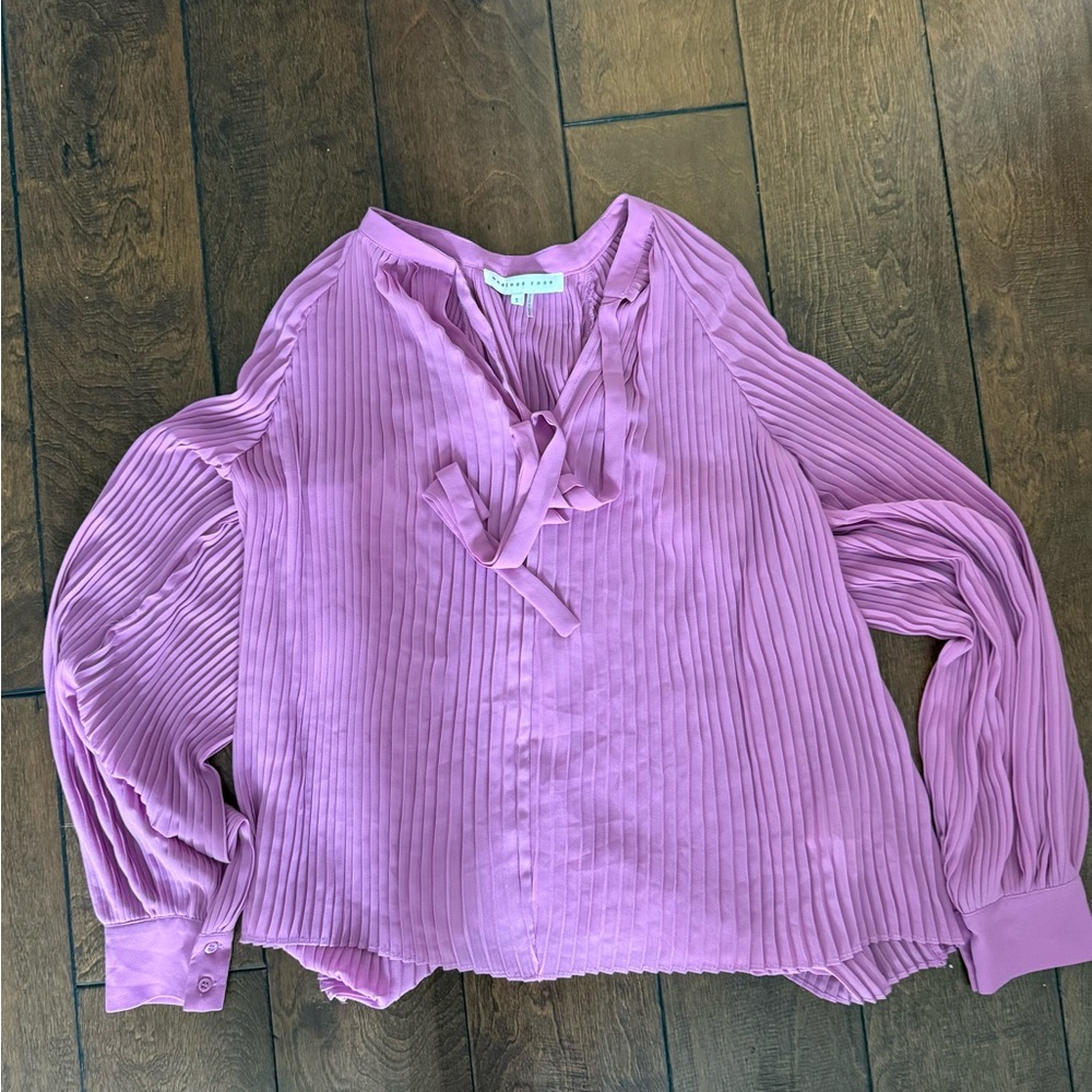 Endless Rose Lilac Pleated Blouse